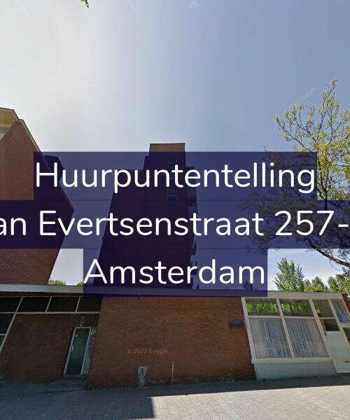Foto gevel Huurpuntentelling voor Jan Evertsenstraat 257-1, Amsterdam