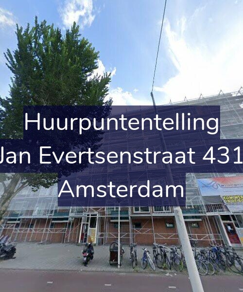 Foto gevel Huurpuntentelling voor Jan Evertsenstraat 431, Amsterdam