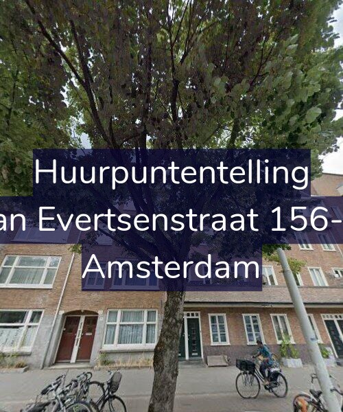 Foto gevel Huurpuntentelling voor Jan Evertsenstraat 156-2, Amsterdam