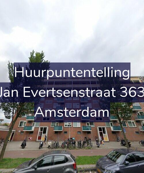 Foto gevel Huurpuntentelling voor Jan Evertsenstraat 363, Amsterdam