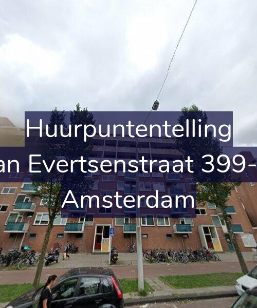 Foto gevel Huurpuntentelling voor Jan Evertsenstraat 399-1, Amsterdam