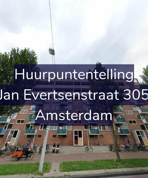 Foto gevel Huurpuntentelling voor Jan Evertsenstraat 305, Amsterdam