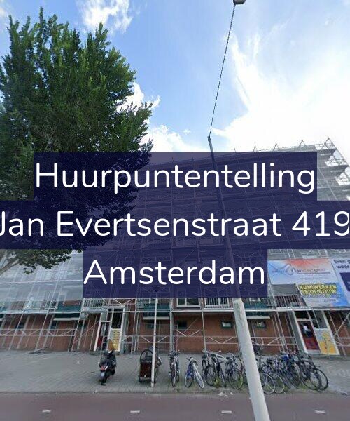 Foto gevel Huurpuntentelling voor Jan Evertsenstraat 419, Amsterdam