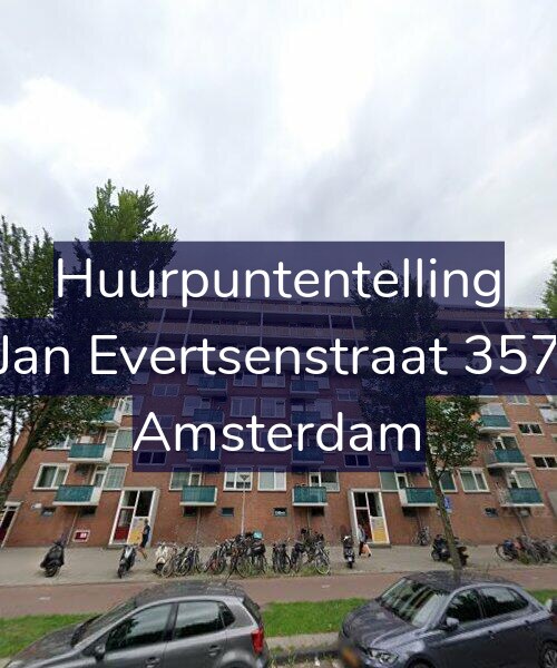 Foto gevel Huurpuntentelling voor Jan Evertsenstraat 357, Amsterdam