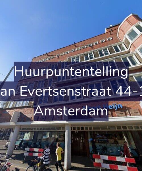 Foto gevel Huurpuntentelling voor Jan Evertsenstraat 44-1, Amsterdam