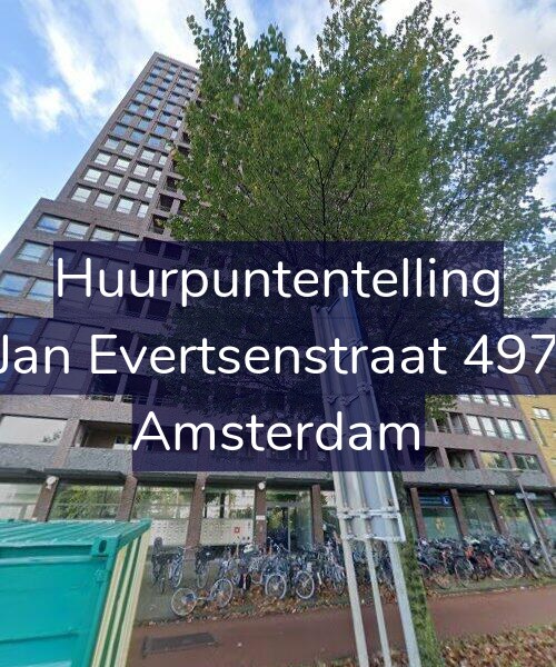 Foto gevel Huurpuntentelling voor Jan Evertsenstraat 497, Amsterdam