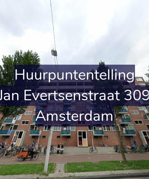 Foto gevel Huurpuntentelling voor Jan Evertsenstraat 309, Amsterdam