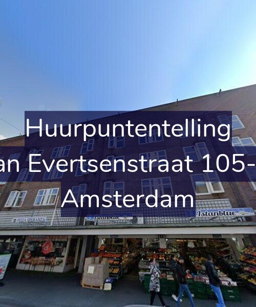 Foto gevel Huurpuntentelling voor Jan Evertsenstraat 105-2, Amsterdam
