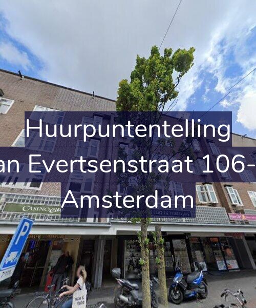 Foto gevel Huurpuntentelling voor Jan Evertsenstraat 106-3, Amsterdam