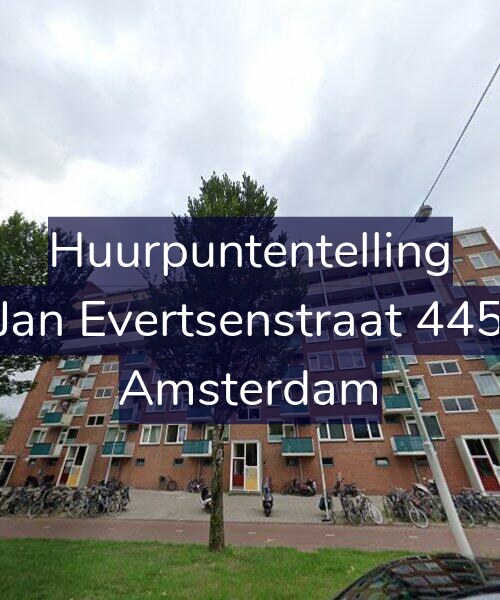 Foto gevel Huurpuntentelling voor Jan Evertsenstraat 445, Amsterdam