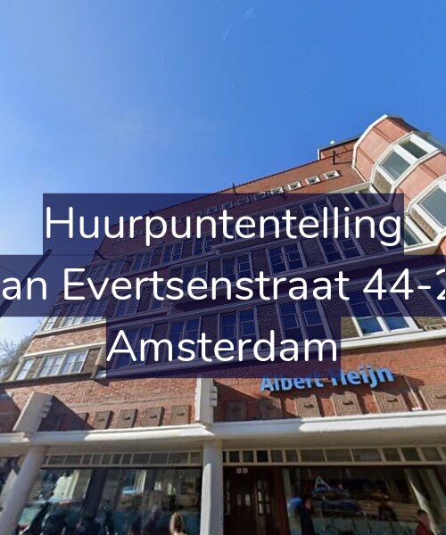 Foto gevel Huurpuntentelling voor Jan Evertsenstraat 44-2, Amsterdam