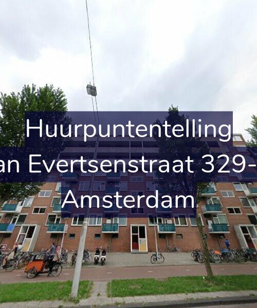 Foto gevel Huurpuntentelling voor Jan Evertsenstraat 329-2, Amsterdam