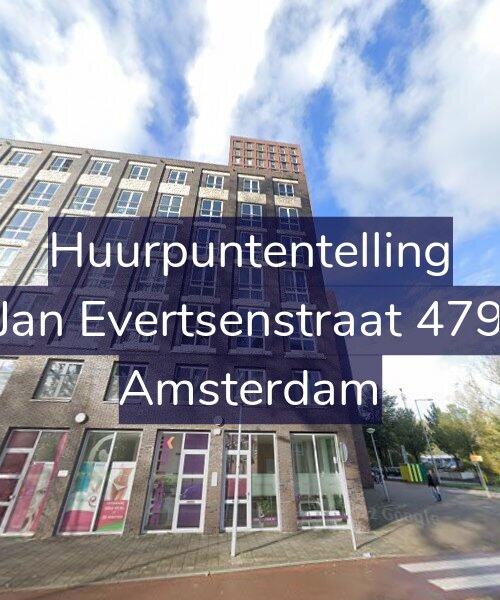 Foto gevel Huurpuntentelling voor Jan Evertsenstraat 479, Amsterdam