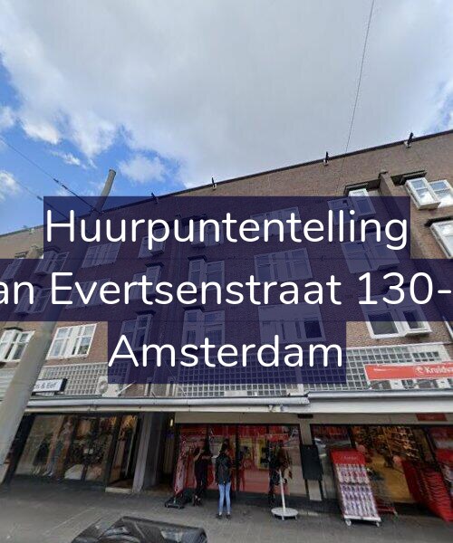 Foto gevel Huurpuntentelling voor Jan Evertsenstraat 130-3, Amsterdam