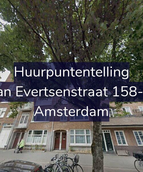 Foto gevel Huurpuntentelling voor Jan Evertsenstraat 158-1, Amsterdam