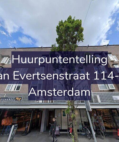 Foto gevel Huurpuntentelling voor Jan Evertsenstraat 114-2, Amsterdam