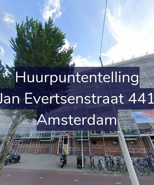 Foto gevel Huurpuntentelling voor Jan Evertsenstraat 441, Amsterdam