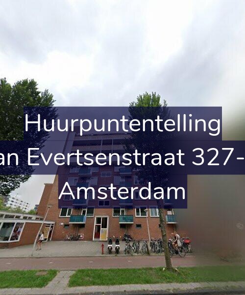 Foto gevel Huurpuntentelling voor Jan Evertsenstraat 327-4, Amsterdam
