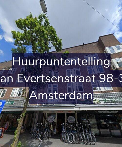 Foto gevel Huurpuntentelling voor Jan Evertsenstraat 98-3, Amsterdam
