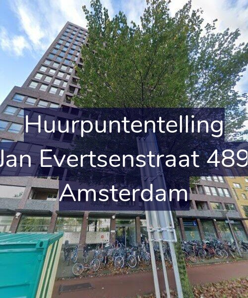 Foto gevel Huurpuntentelling voor Jan Evertsenstraat 489, Amsterdam