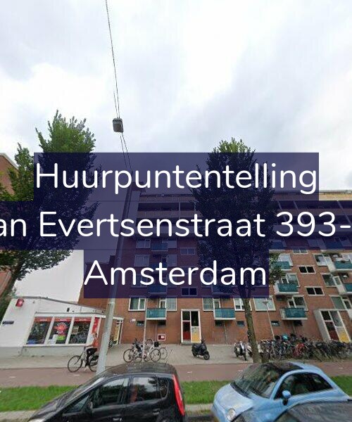 Foto gevel Huurpuntentelling voor Jan Evertsenstraat 393-2, Amsterdam
