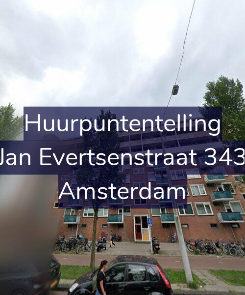 Foto gevel Huurpuntentelling voor Jan Evertsenstraat 343, Amsterdam