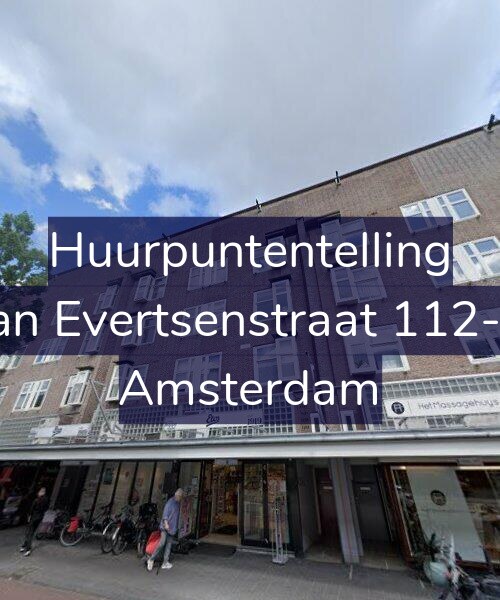 Foto gevel Huurpuntentelling voor Jan Evertsenstraat 112-1, Amsterdam