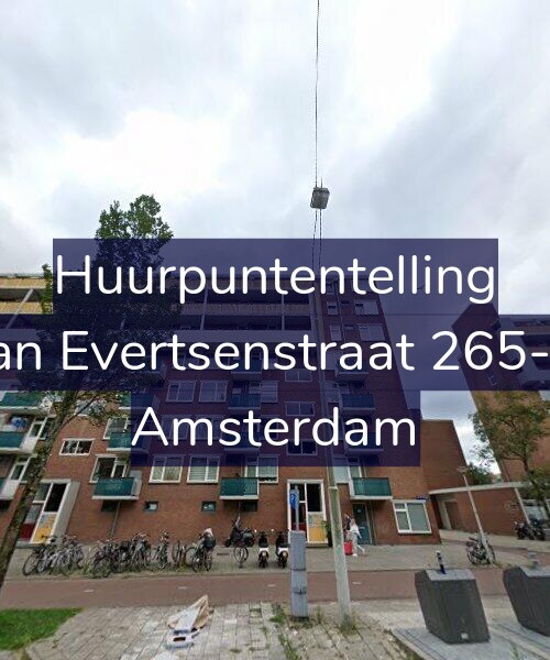 Foto gevel Huurpuntentelling voor Jan Evertsenstraat 265-1, Amsterdam