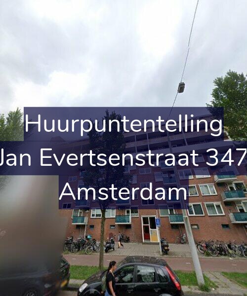 Foto gevel Huurpuntentelling voor Jan Evertsenstraat 347, Amsterdam