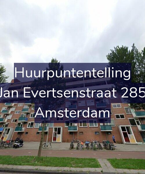 Foto gevel Huurpuntentelling voor Jan Evertsenstraat 285, Amsterdam