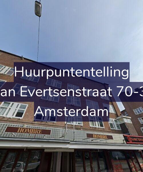 Foto gevel Huurpuntentelling voor Jan Evertsenstraat 70-3, Amsterdam
