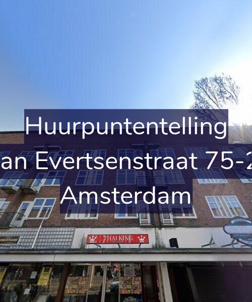 Foto gevel Huurpuntentelling voor Jan Evertsenstraat 75-2, Amsterdam
