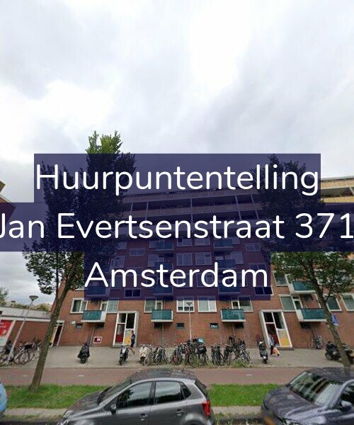 Foto gevel Huurpuntentelling voor Jan Evertsenstraat 371, Amsterdam