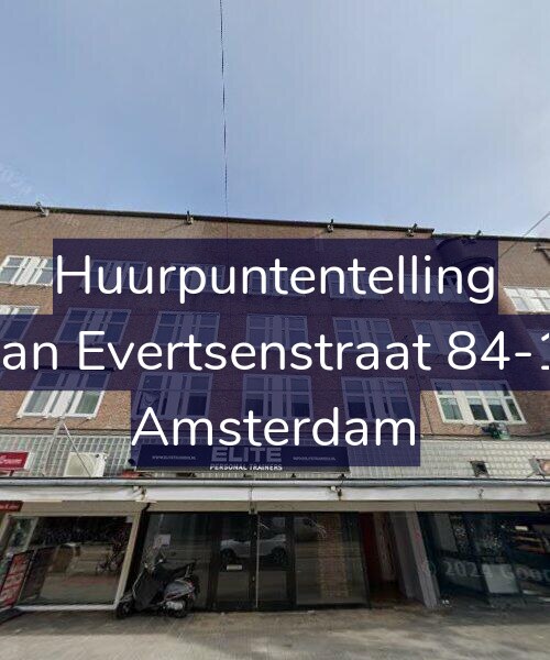 Foto gevel Huurpuntentelling voor Jan Evertsenstraat 84-1, Amsterdam