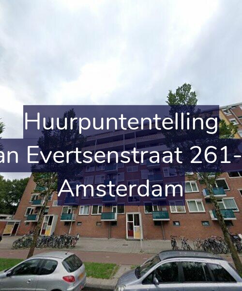 Foto gevel Huurpuntentelling voor Jan Evertsenstraat 261-1, Amsterdam