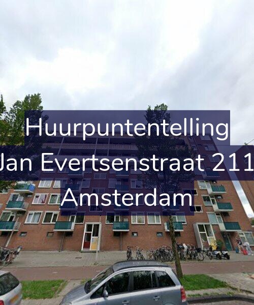 Foto gevel Huurpuntentelling voor Jan Evertsenstraat 211, Amsterdam