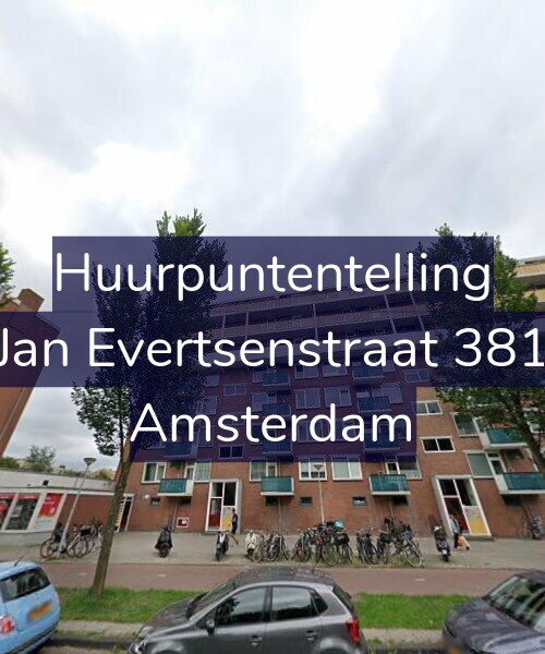 Foto gevel Huurpuntentelling voor Jan Evertsenstraat 381, Amsterdam