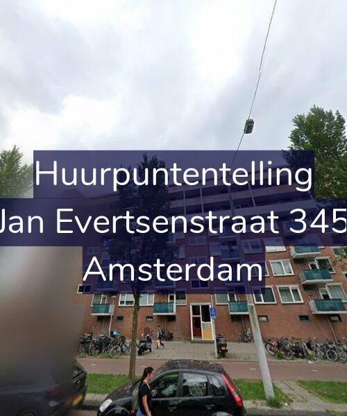 Foto gevel Huurpuntentelling voor Jan Evertsenstraat 345, Amsterdam