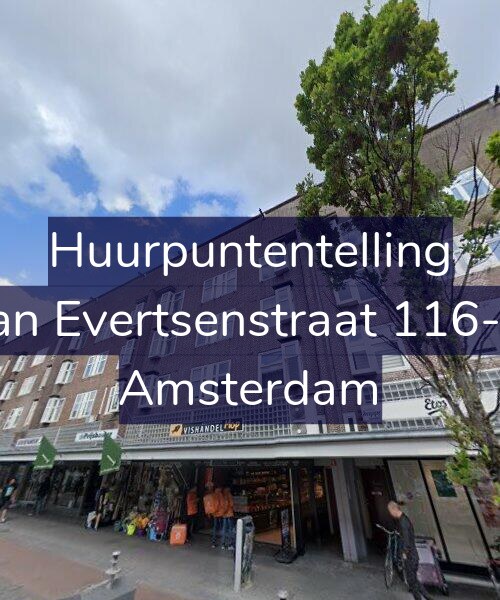 Foto gevel Huurpuntentelling voor Jan Evertsenstraat 116-1, Amsterdam