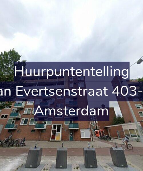 Foto gevel Huurpuntentelling voor Jan Evertsenstraat 403-4, Amsterdam