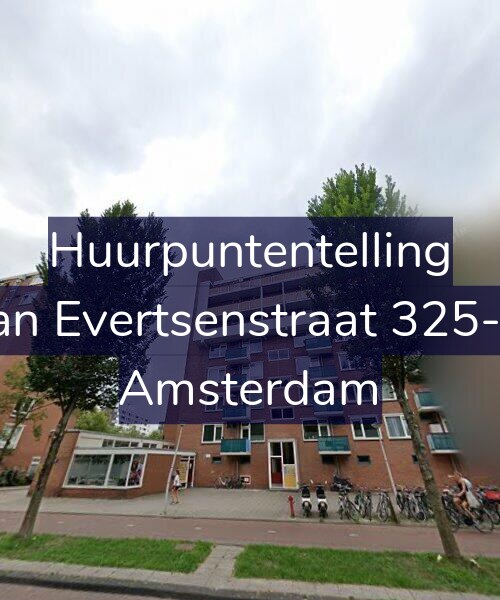Foto gevel Huurpuntentelling voor Jan Evertsenstraat 325-2, Amsterdam