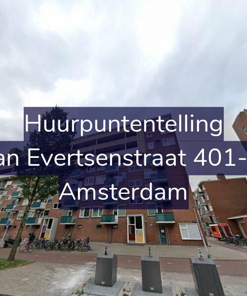 Foto gevel Huurpuntentelling voor Jan Evertsenstraat 401-2, Amsterdam