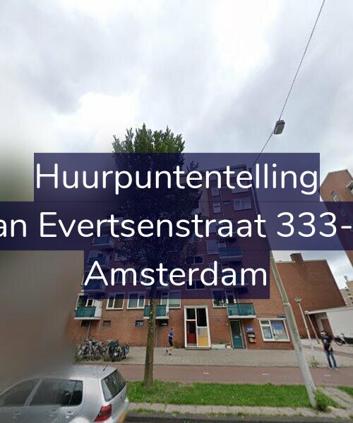 Foto gevel Huurpuntentelling voor Jan Evertsenstraat 333-1, Amsterdam