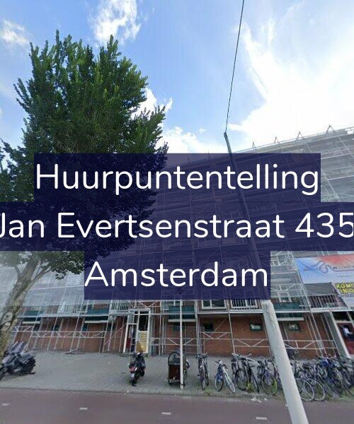 Foto gevel Huurpuntentelling voor Jan Evertsenstraat 435, Amsterdam