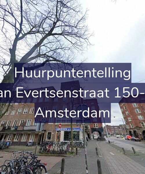 Foto gevel Huurpuntentelling voor Jan Evertsenstraat 150-1, Amsterdam