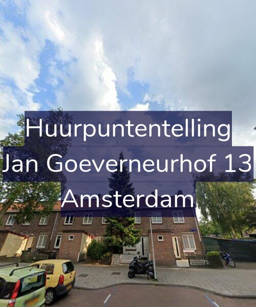 Foto gevel Huurpuntentelling voor Jan Goeverneurhof 13, Amsterdam