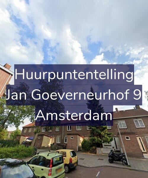 Foto gevel Huurpuntentelling voor Jan Goeverneurhof 9, Amsterdam
