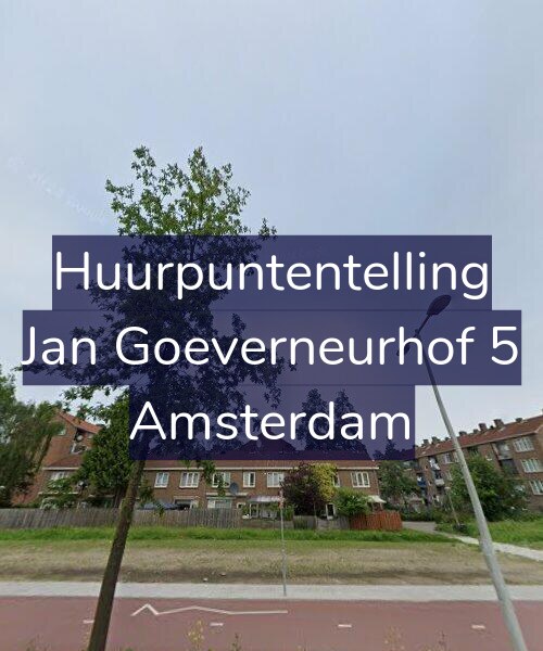 Foto gevel Huurpuntentelling voor Jan Goeverneurhof 5, Amsterdam