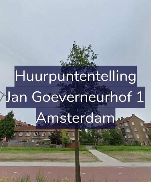 Foto gevel Huurpuntentelling voor Jan Goeverneurhof 1, Amsterdam