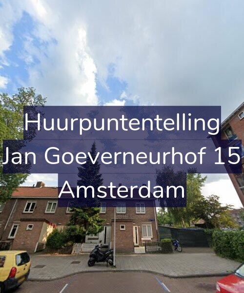 Foto gevel Huurpuntentelling voor Jan Goeverneurhof 15, Amsterdam